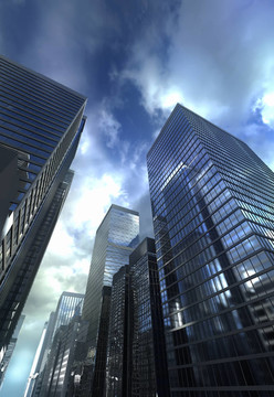 現(xiàn)代建筑的戲劇性天空