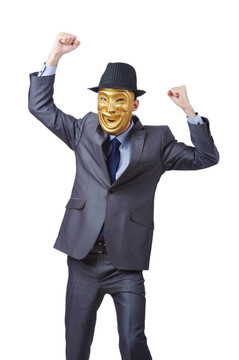 商人用面具掩飾自己的身份