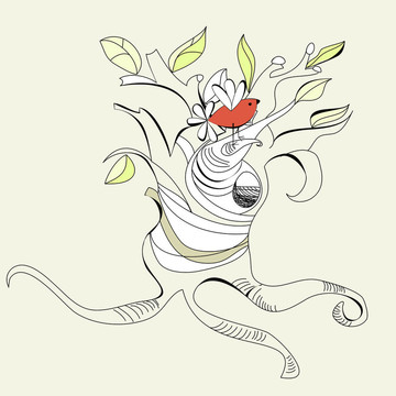 樹(shù)上的鳥(niǎo)