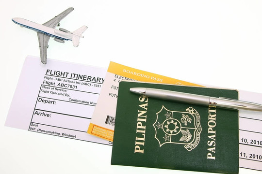 護照和Boarding Pass