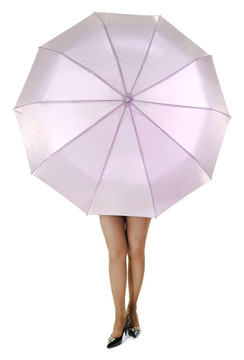 女孩用雨傘