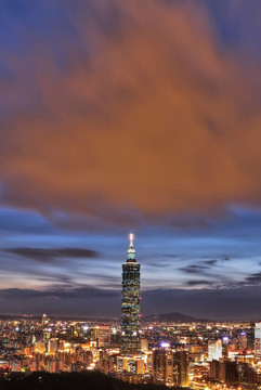 臺北市的夜晚