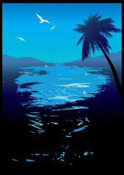 美麗的夜晚。