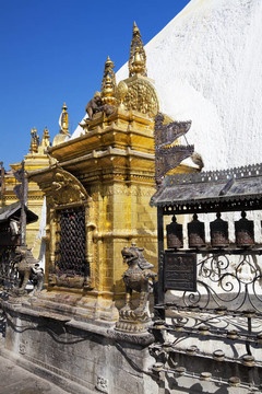 swayambunath寺；加德滿都；尼泊爾