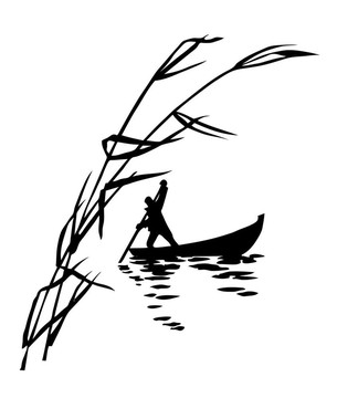 船上人的插圖