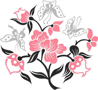 蝴蝶花插圖