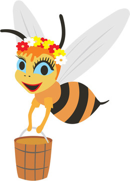 蜂蜜桶蜜蜂