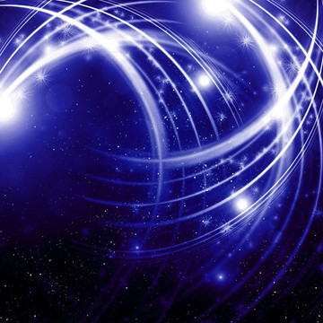 發(fā)光的背景與光點(diǎn)和星星