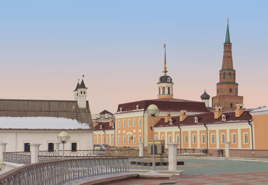 喀山克里姆林。Kazan；韃靼斯坦共和國；俄羅斯