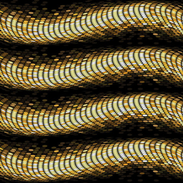 金色波浪
