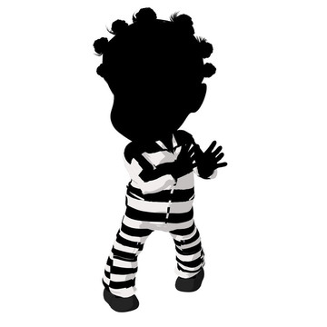 美國黑人小女孩插畫