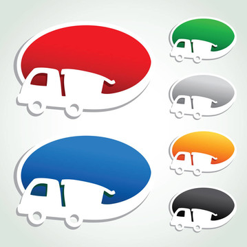 廣告氣泡與汽車