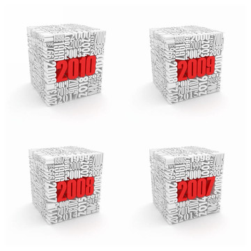 新年2010；2009；2008；2007。