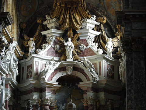 Chiesa degli Scalzi室內(nèi)-威尼斯；意大利