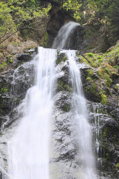 在山谷dakikae瀑布Mikaeri