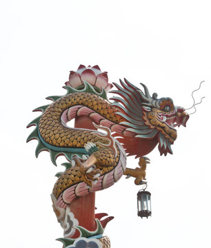 中國式龍雕像