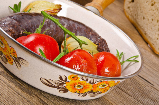 krupniok傳統(tǒng)血香腸在波蘭美食