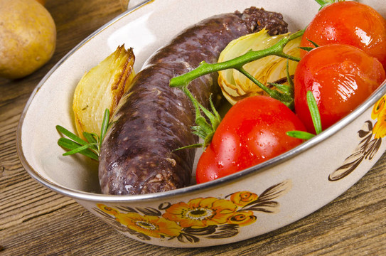 krupniok傳統(tǒng)血香腸在波蘭美食