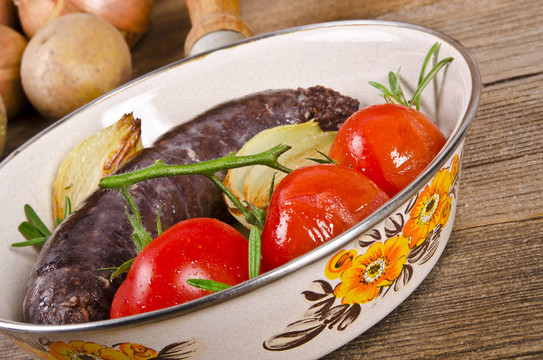 krupniok傳統(tǒng)血香腸在波蘭美食