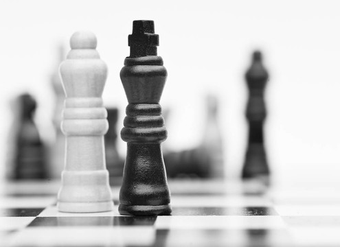 戰(zhàn)略商務(wù)概念應(yīng)用的棋局