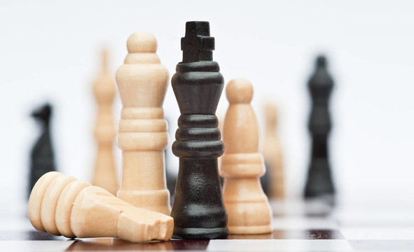 戰(zhàn)略商務(wù)概念應(yīng)用的棋局