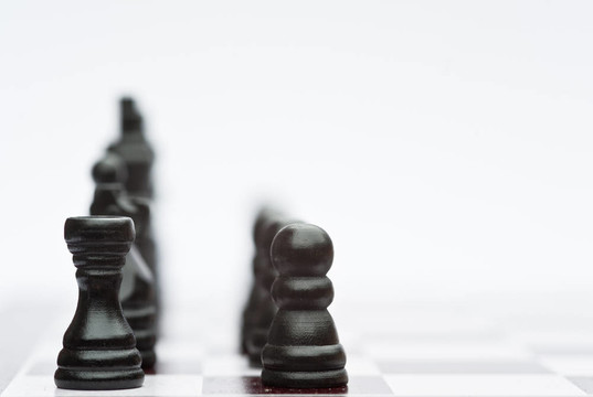 戰(zhàn)略商務(wù)概念應(yīng)用的棋局