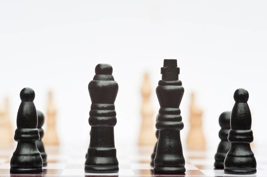 戰(zhàn)略商務(wù)概念應(yīng)用的棋局