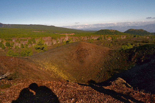 西西里島的埃特納火山的自然風(fēng)光；