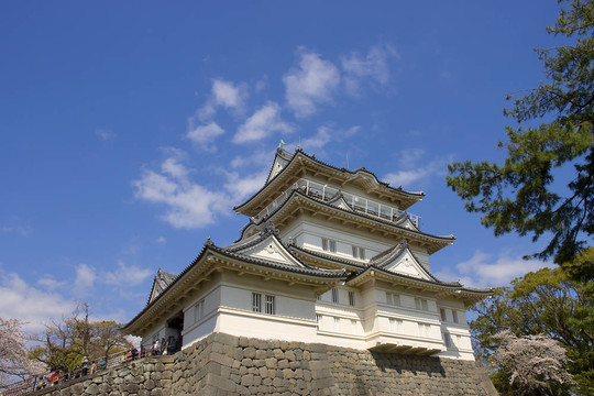 小田原城；日本。國家歷史遺址