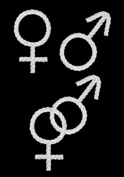黑人男女符號