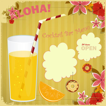 雞尾酒酒吧設(shè)計(jì)菜單卡