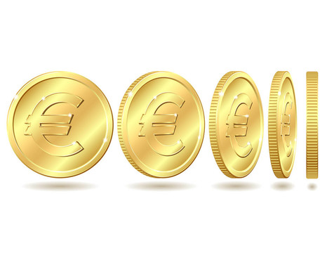 帶歐元符號(hào)的金幣