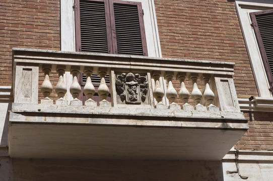 歷史的宮殿。Ferrara。Emilia Romagna。意大利.