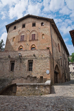 公爵宮。公司arquato。Emilia Romagna。意大利.