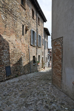 小巷。公司arquato。Emilia Romagna。意大利.