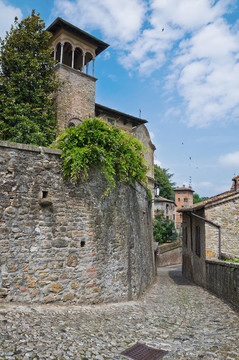 小巷。公司arquato。Emilia Romagna。意大利.