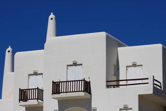 米科諾斯島傳統(tǒng)的基克拉迪建筑。（希臘；Cyclades）