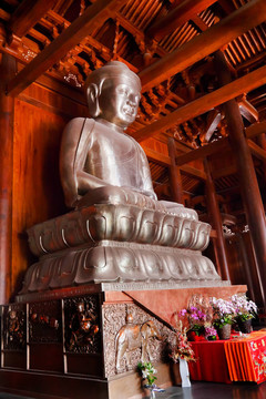 木堂壇靜安安寧寺上海中國富有的佛教寺廟上海銀佛
