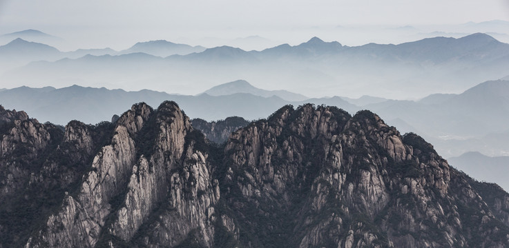黃山 迎客松 安徽 風(fēng)景 旅游