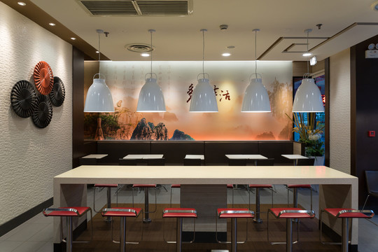 快餐廳 簡餐廳 餐廳內(nèi)景 就餐