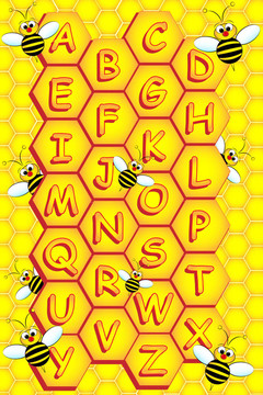 蜜蜂字母