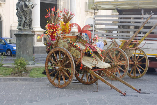 西西里的牛車的特點(diǎn)