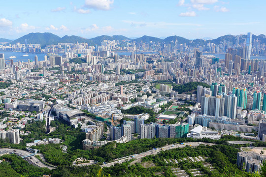 香港從高在九龍一側(cè)