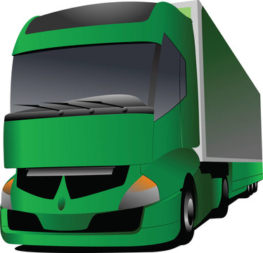 綠色卡車圖