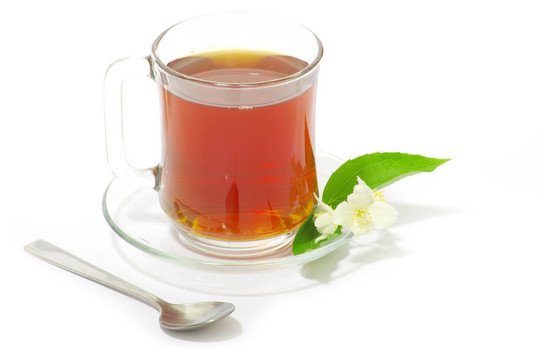 在一杯茶