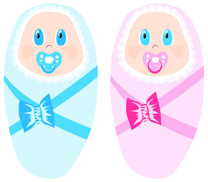 兩個(gè)可愛的嬰兒