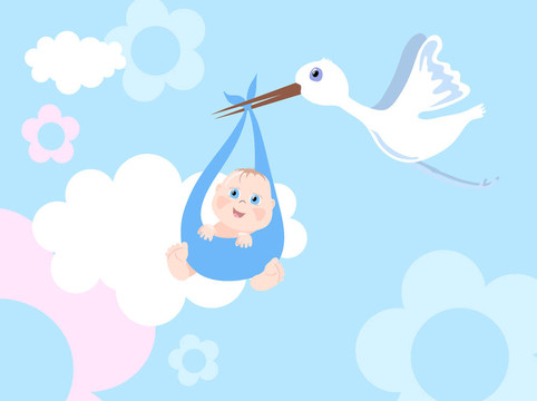 鸛與嬰兒