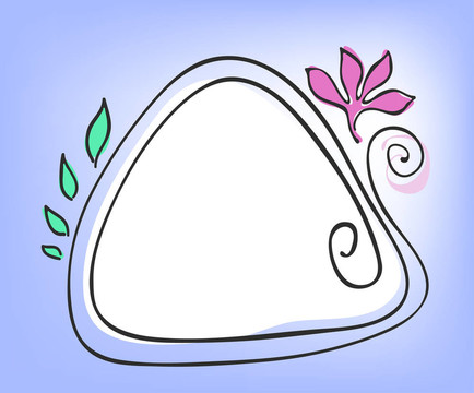 三角花框