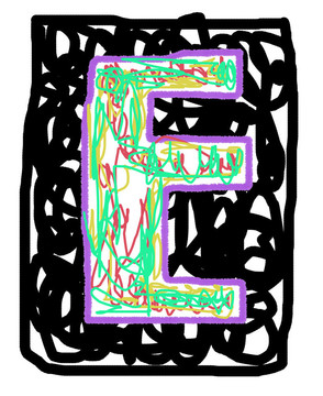 字母E。