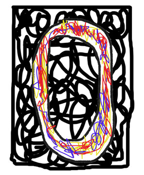 字母O.